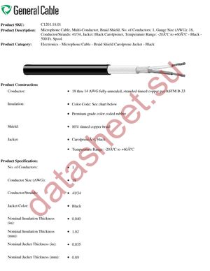 C1201.18.01 datasheet  